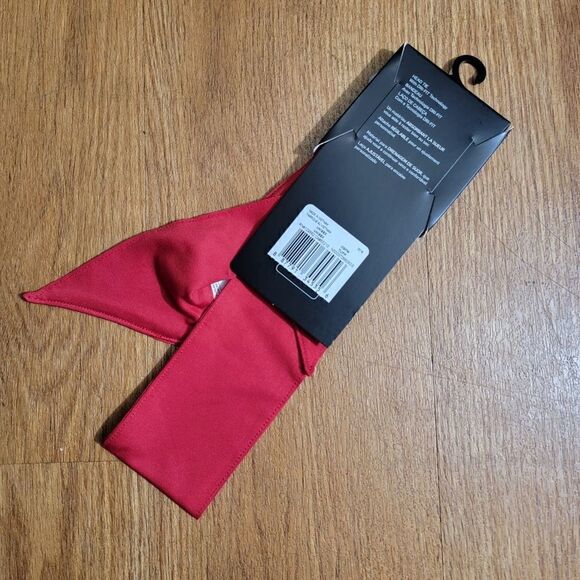 Nike Dry Head Tie Headband Red White Dri-Fit Hat Tennis Basketball Running Gym - Picture 2 of 5